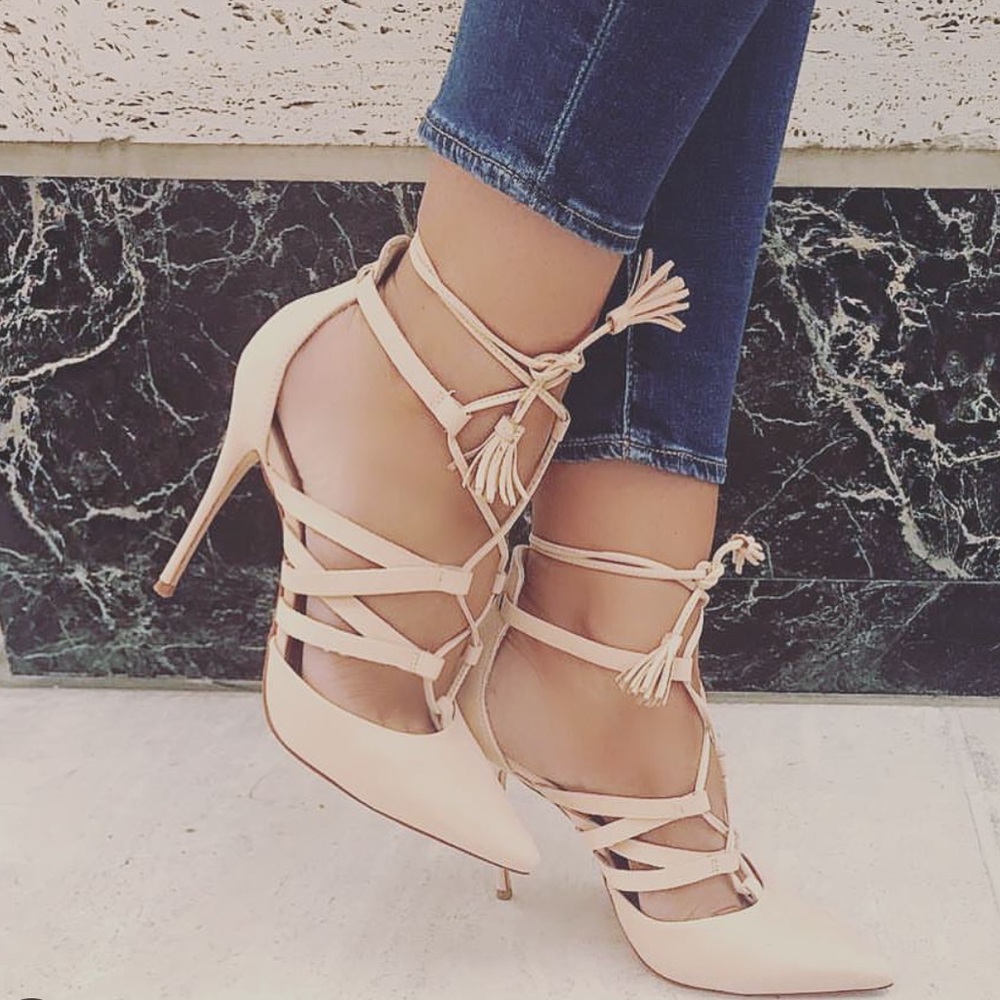 Schutz Zora Lace Up Pumps